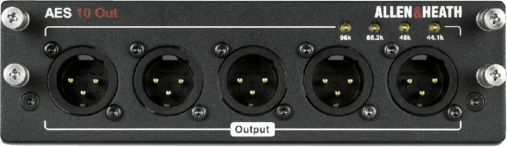 Allen & Heath Carte optionnelle AES3 10 sorties Populaire
