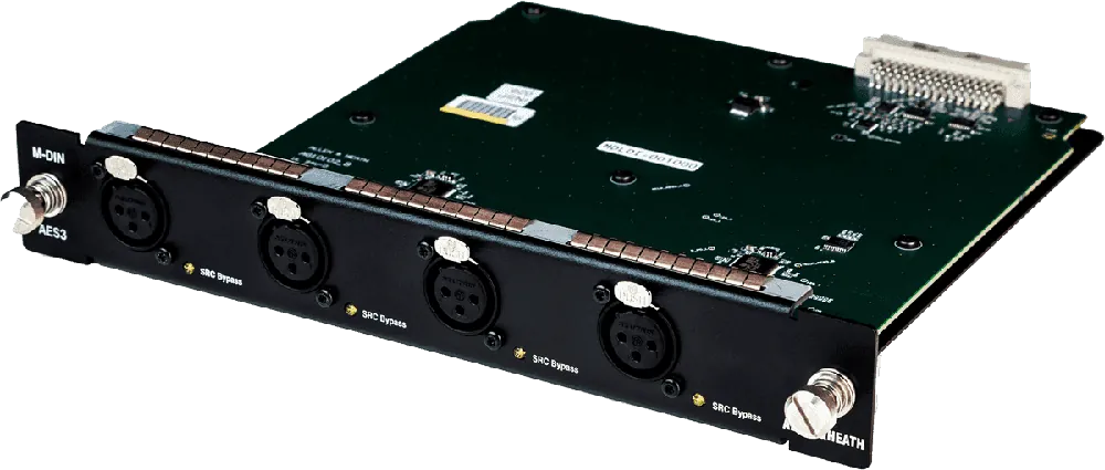 Allen & Heath Boîtier de scène num 48kHz-96kHz Carte 4 paires AES in XLR pour DX32 Marque