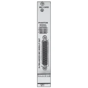 Acheter Direct Soundcraft Carte 4 entrées micro + talkback pour rack local Vi - vend
