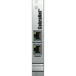 Soundcraft Carte Cobranet 32 entrées/sorties pour rack local Vi Meilleur Choix