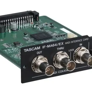 Tascam IF-MA64/EX Carte MADI Connecteur Optique et BNC Bon Plan