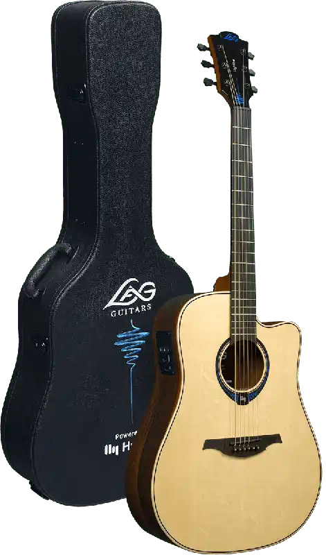 Promotion Saisonnière Lag THV30DCE HyVibe 30 dread cutaway