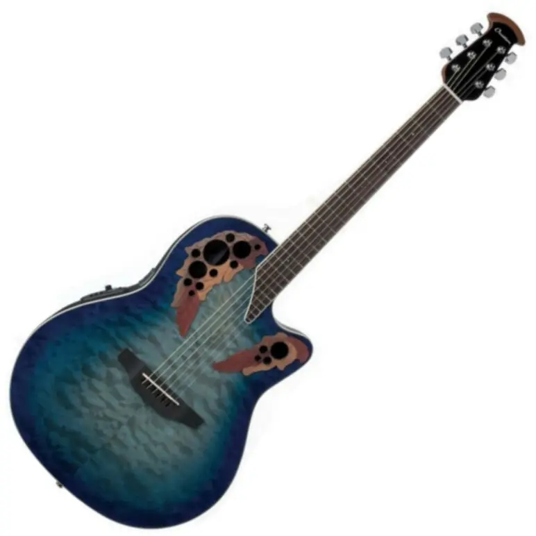 Ovation CE48P-RG Super Shallow Blueburst Marque