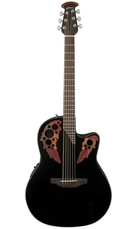 Ovation CE44-5-G CELEBRITY ELITE MID CUT BLACK Commande En Gros