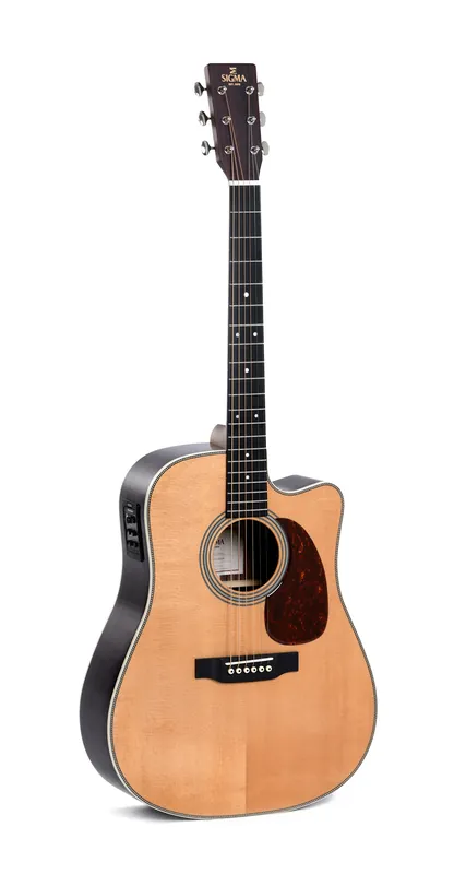 Quantité Limitée Sigma DTC-28HE Électro-acoustique Dreadnought