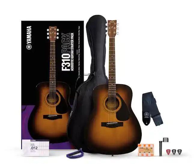 YAMAHA PACK f310 tobacco sunburst HOUSSE SANGLE Certifié