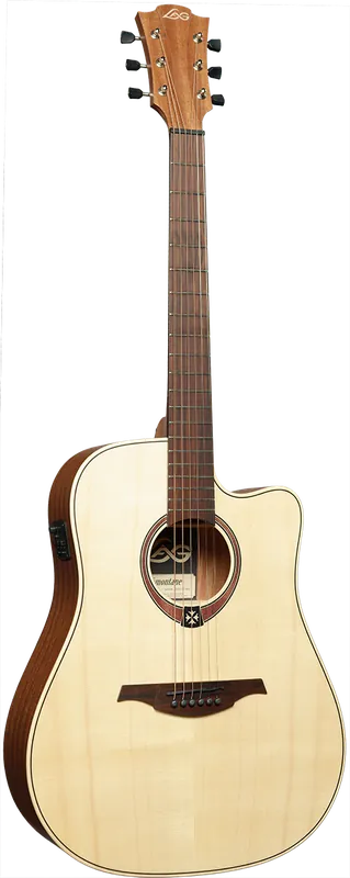 Lag T70DCE-NAT Dreadnought Pan-Coupé Électro Naturelle Commander Vite