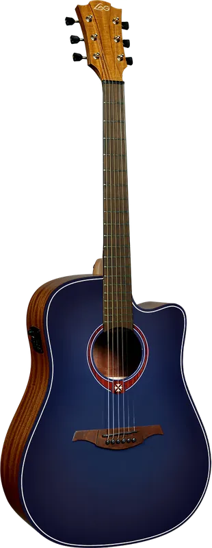 Promotion Saisonnière Lag T-BLUE-DCE Dreadnought Pan-Coupé Électro Édition Limitée Blue Burst