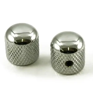 WD Music Brass Dome Knob - Chrome (2 Pack) Prix Réduit