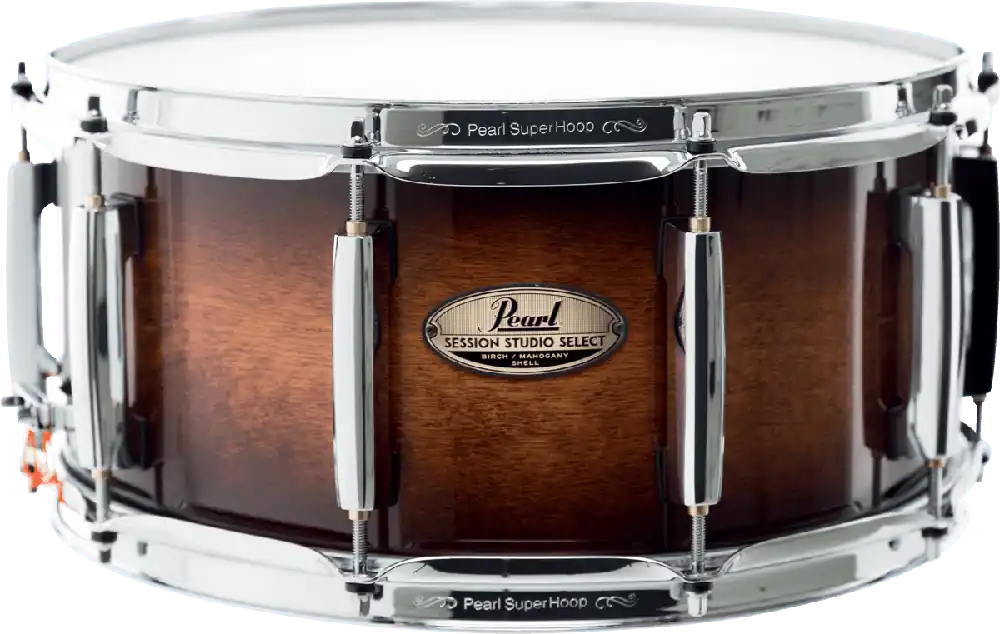 Commande En Gros Pearl Drums Session Studio Select 14 x 6.5" gloss barnwood brown