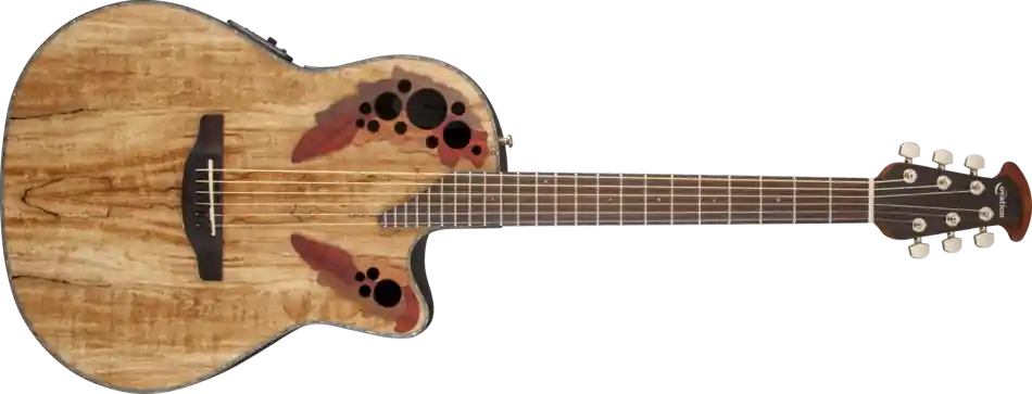 Quantité Limitée Ovation Celebrity Elite+ Mid Depth Acoustic/Electric - Spalted Maple