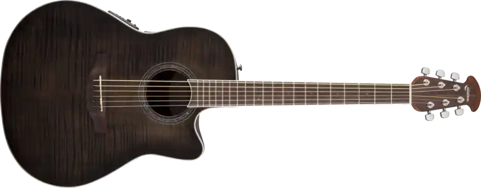 Ovation Celebrity Standard Plus Mid Depth Acoustic/Electric - Trans Black Flame Maple Bon Marché