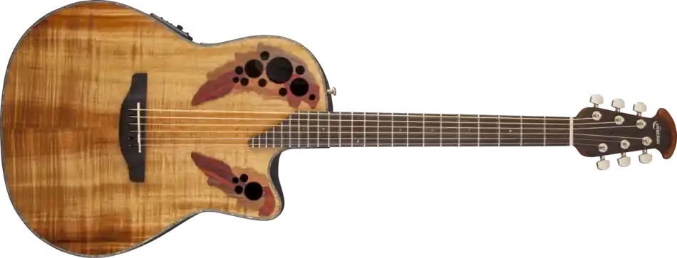 Retour Gratuit Ovation Celebrity Elite+ Mid Depth Acoustic/Electric - Figured Koa