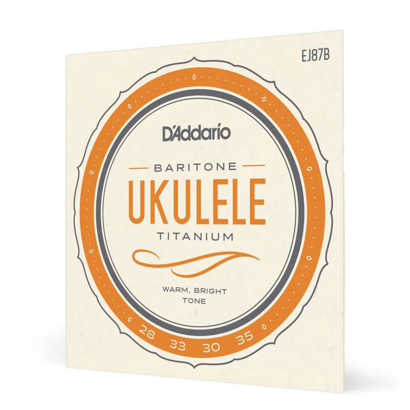 Pas Cher D‘Addario EJ87B - Baritone Ukulele Titanium String Set