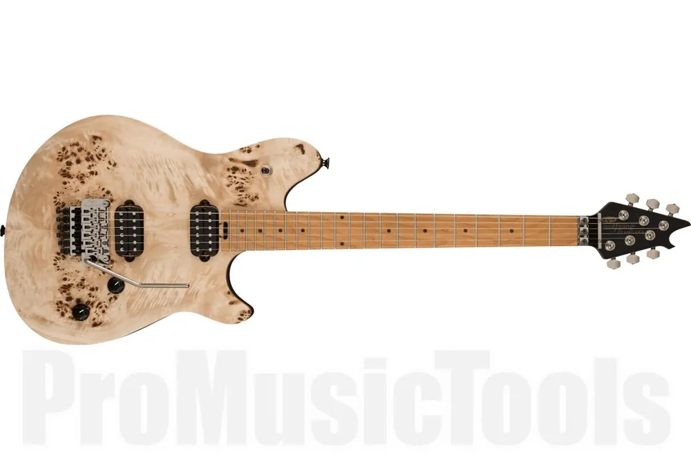 EVH Wolfgang WG Standard Exotic Poplar Burl - Baked MN - Natural Bon Marché