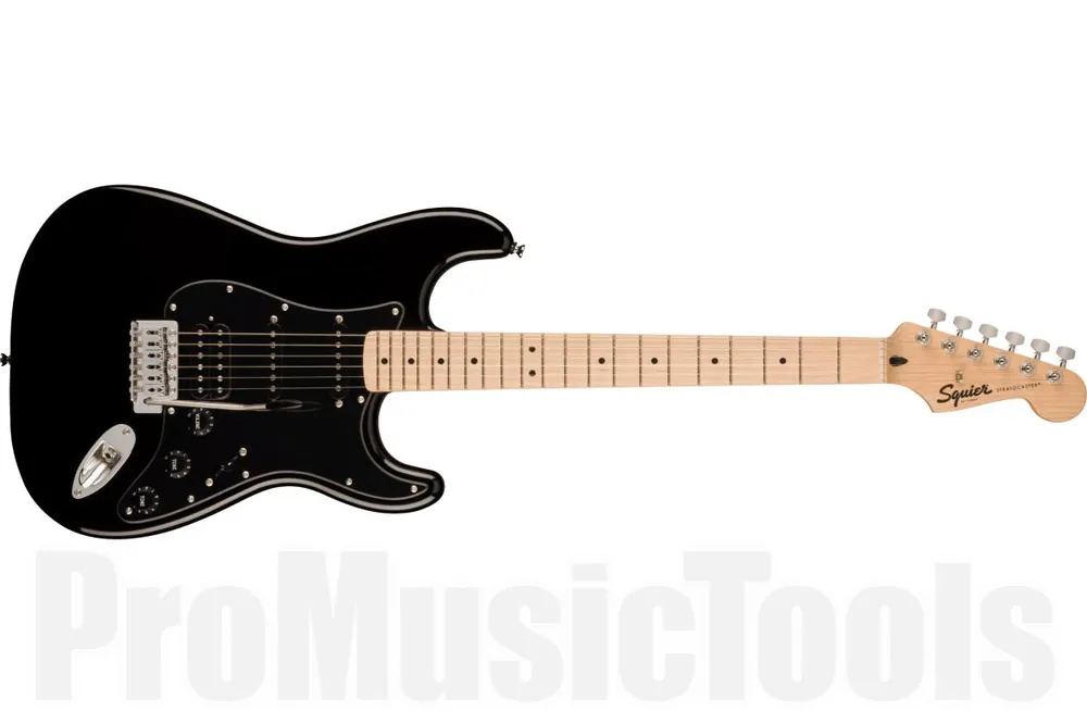 Achetez Aujourd'hui Fender Squier Sonic Stratocaster HSS - MN - Black Pickguard - Black