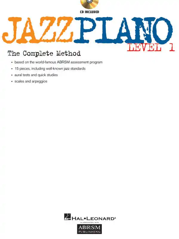 Hal Leonard Jazz Piano Level 1 The Complete Method - Piano - Book/CD Vente Directe
