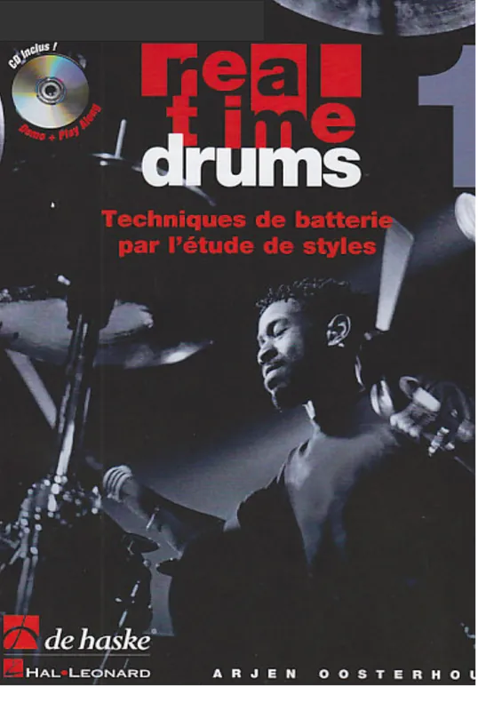 DE HASKE REAL TIME DRUMS VOL 1 Nouveauté