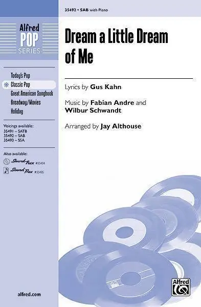 Bon Marché Alfred Publishing Dream a Little Dream of Me