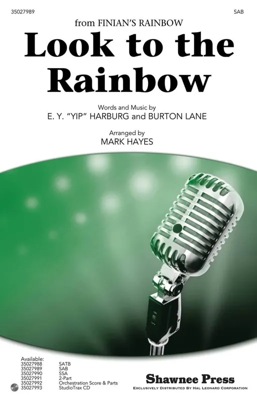 Quantité Limitée Shawnee Press Look to the Rainbow - Lane/Harburg/Hayes - SAB