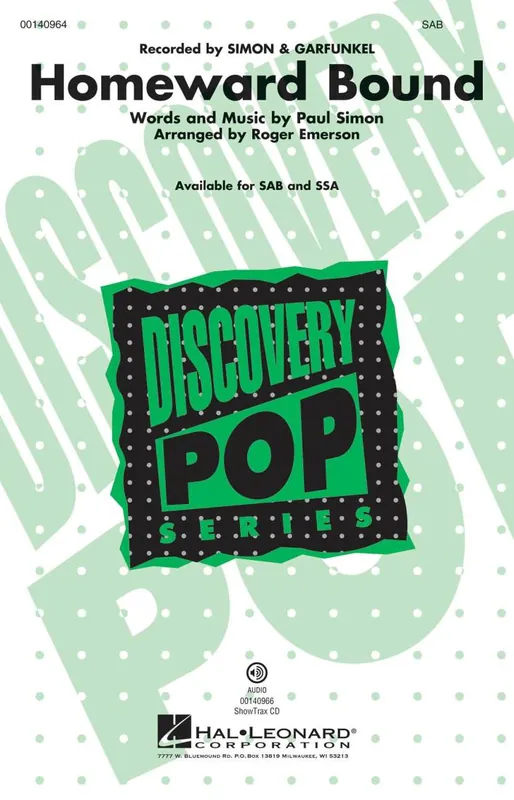 Hal Leonard Homeward Bound - Simon/Emerson - SAB Prix Choc