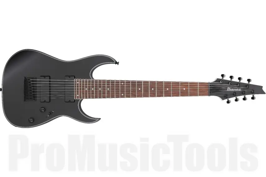 Marque Ibanez RG8EX-BKF - Black Flat