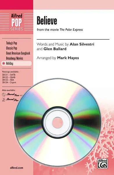 Prix Cassé Alfred Publishing Believe (from The Polar Express) - Silvestri/Ballard/Hayes - SoundTrax CD
