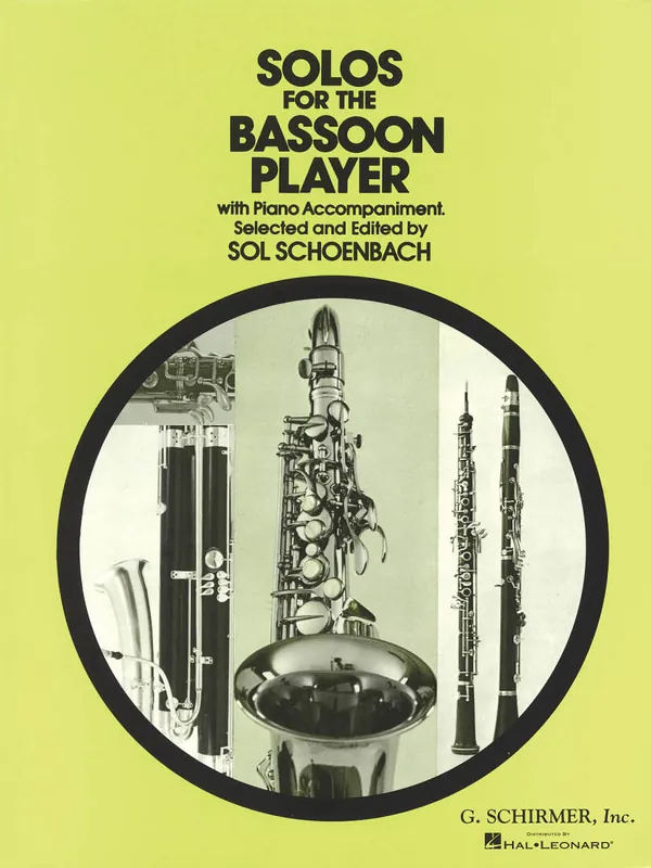 Top Vente G. Schirmer Inc. Solos for the Bassoon Player - Schoenbach - Bassoon/Piano - Book