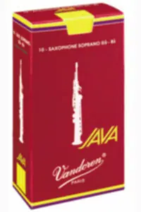 Paiement Sécurisé Vandoren SR3035R Boite de 10 Anches JAVA RED Saxophone Soprano Force 3.5