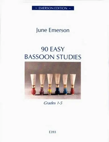 June Emerson Wind Music 90 Easy Bassoon Studies - Emerson - Bassoon - Book Haute Qualité