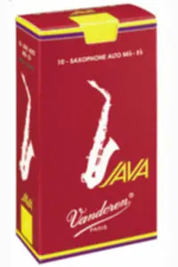 Vandoren SR264R Boite de 10 Anches JAVA RED Saxophone Alto Force 4 Authentique