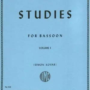 International Music Company Studies for Beginners, Opus 8, Book I - Weissenborn/Kovar - Bassoon - Book Réduction