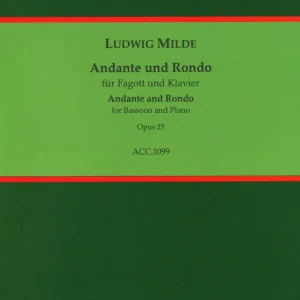 Expédié Aujourd'hui Accolade Musikverlag Andante and Rondo op. 25 - Milde/Koenigsbeck - Bassoon/Piano - Book
