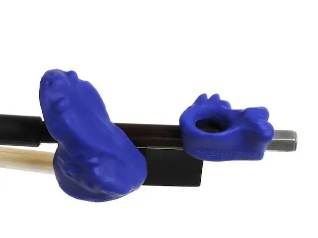 Things 4 Strings Bow Hold Buddies Bright Blue - Violin/Viola Dernier Modèle