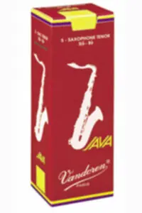 Vandoren SR2715R Boite de 5 Anches JAVA RED Saxophone Tenor Force 1.5 Solde