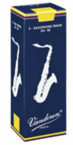 Vandoren SR2235 Boite de 5 Anches Traditionelles Saxophone Tenor Force 3.5 Populaire