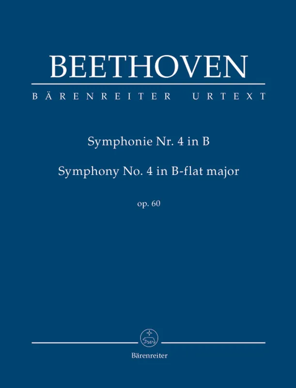 Commande En Gros Baerenreiter Verlag Symphony no. 4 in B-flat major op. 60 - Beethoven/Del Mar - Study Score - Book