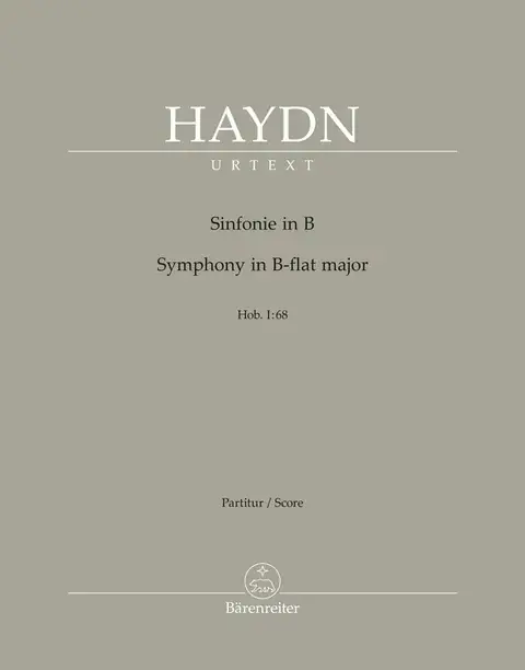 Baerenreiter Verlag Symphony in B-flat major Hob. I 68 - Haydn/Stockmeier - Full Score Acheter En Ligne