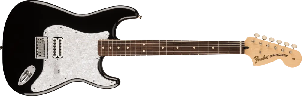 Affaire À Saisir Fender Limited Edition Tom Delonge Stratocaster Electric Guitar, Rosewood Fingerboard - Black