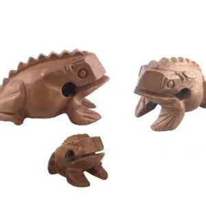 Groove Masters Percussion Wooden Frog Guiro Family Pack (3‘‘/4‘‘/5‘‘) Vente Directe