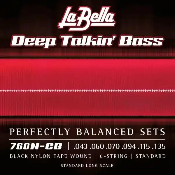 La Bella Black Nylon Tape Bass 6-String Set Promotion