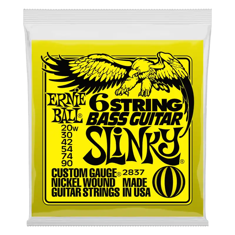 Ernie Ball Slinky 6-String Bass Guitar Strings 20-90 Offre Exclusive