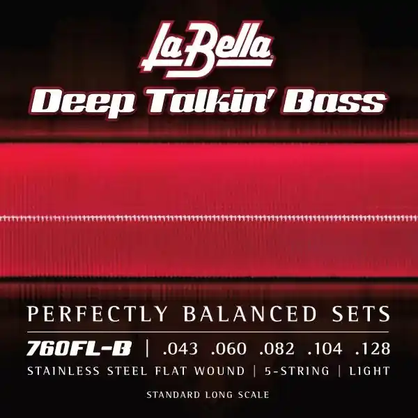 Commande En Gros La Bella Deep Talkin‘ Bass Flats 5 String Set