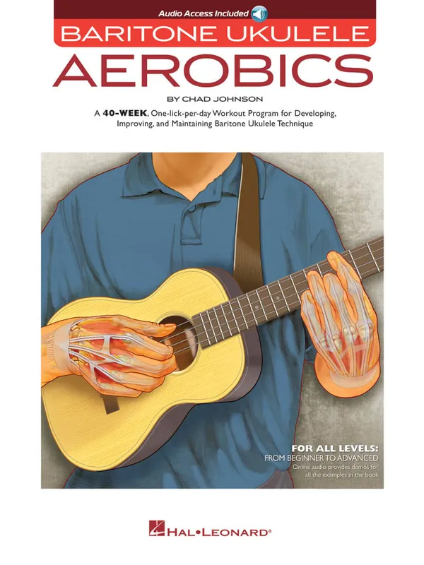 Petit Prix Hal Leonard Baritone Ukulele Aerobics For All Levels From Beginner to Advanced - Johnson - Book/Audio Online