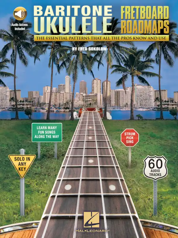 Hal Leonard Fretboard Roadmaps Baritone Ukulele - Sokolow - Baritone Ukulele TAB - Book/Audio Online Expédié Aujourd'hui