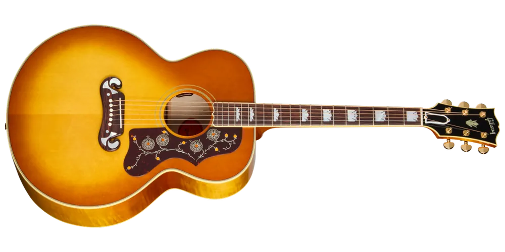Haute Qualité Gibson SJ-200 60s Original Acoustic/Electric Guitar with Hardshell Case - Heritage Cherry Burst