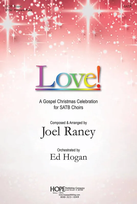 Hope Publishing Co Love (A Gospel Christmas Celebration) - Raney - SATB Accompanied - Book Quantité Limitée