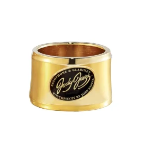 Livraison Express Jody Jazz Power Ring Alto Saxophone Ligature with Cap - Gold