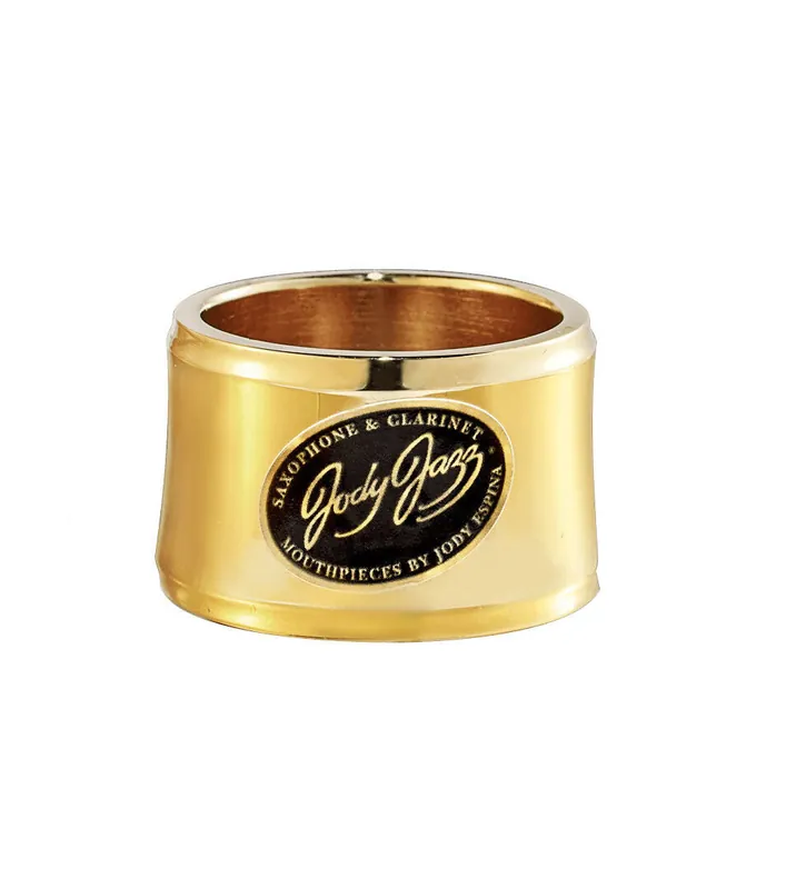 Livraison Express Jody Jazz Power Ring Alto Saxophone Ligature with Cap - Gold