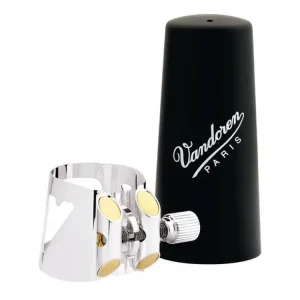 Vandoren Optimum Bass Clarinet Ligature - Silver Plated Nouveauté